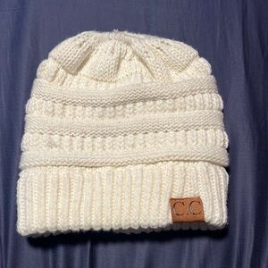 Beanie with bun whole